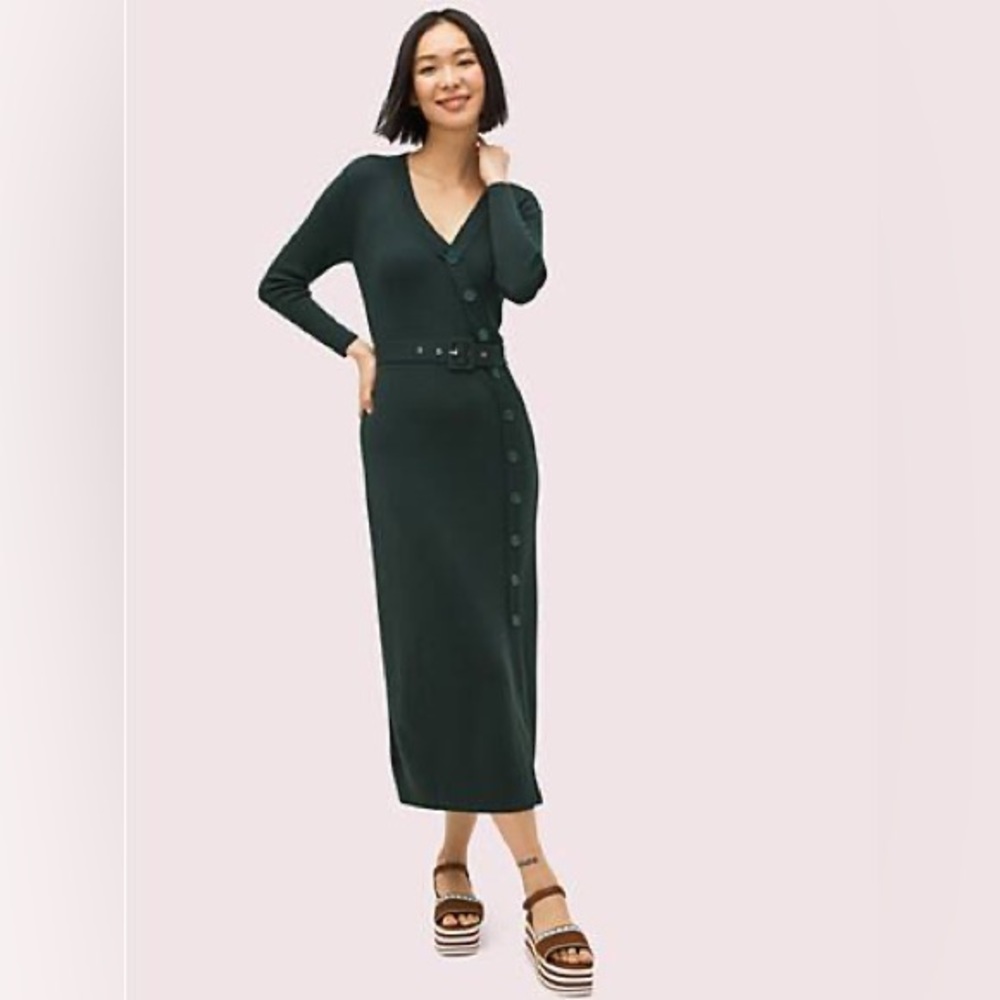 Kate Spade Button Front Sweater Dress